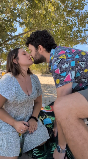 Proposal kiss moment